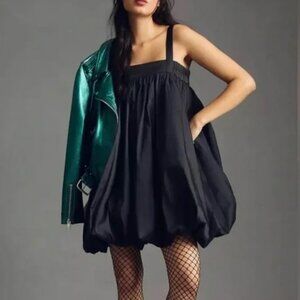 Bloni Square Neck Taffeta Bubble Mini Dress from Anthropologie